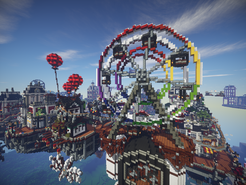 Illustration for article titled Bioshock Infinite's Floating City Built In Minecraft